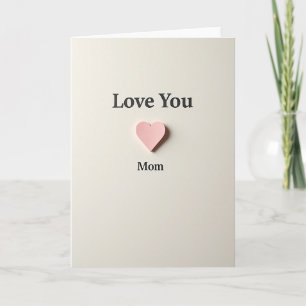 Love You Mum Paper Art Card