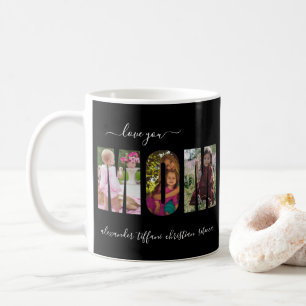 Love You Mum Photo Collage Letters Coffee Mug