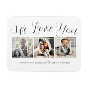 Love You Mum Photo Collage Magnet