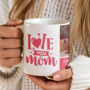 Love You Mum Pink Mother's Day Gift Coffee Mug