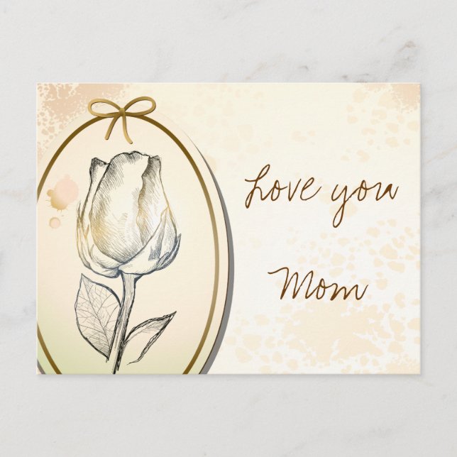 Love you Mum, postcard (Front)