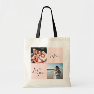 "Love you Mum" sentimental photo gift for mothers Tote Bag