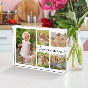 Love You Mum Typography Mothers Day Photo Collage