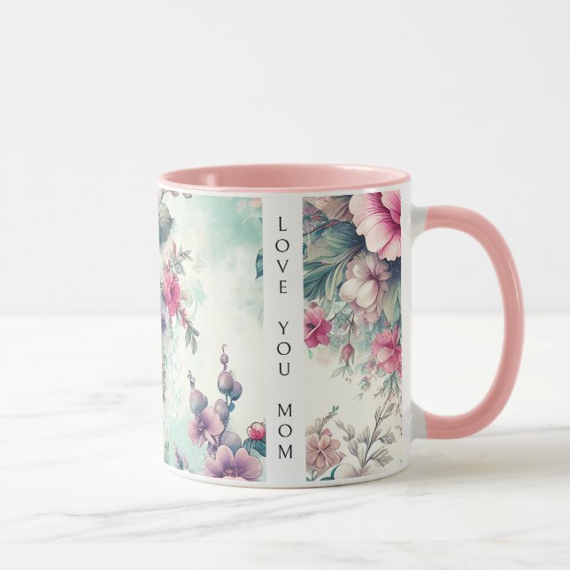 Love You Mum | Watercolor Roses Mug (Right)
