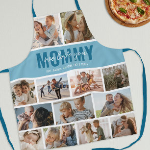Love You Mummy Photo Collage Blue Apron