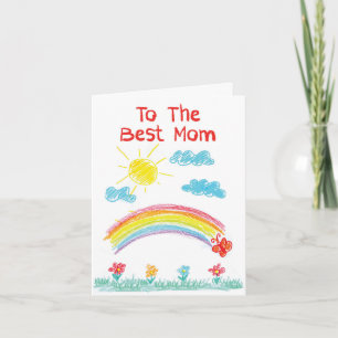 Love You Mummy-Rainbow - Birthday Mother Card