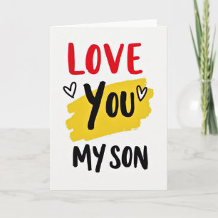 Love You My Son Greeting Card