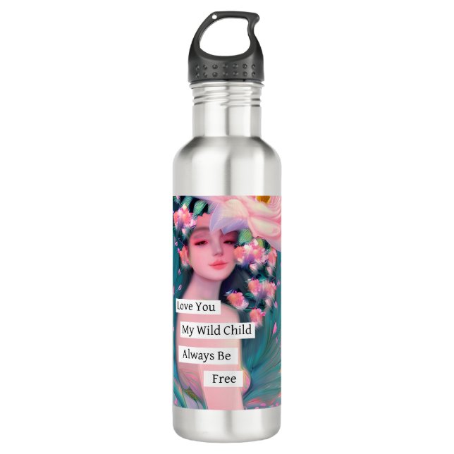 Love You My Wild Child 710 Ml Water Bottle (Front)