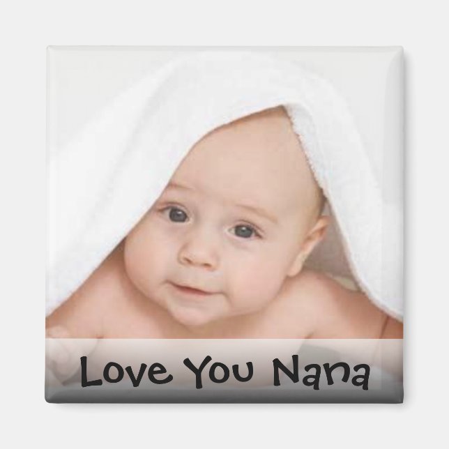 Love You Nana Photo Magnet (Front)