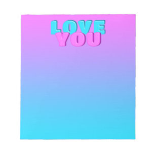 love you notepad