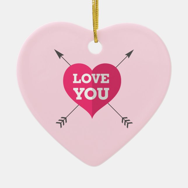 Love You Ornament Round (Front)
