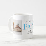 Love You Papa | Two Photo Collage Coffee Mug<br><div class="desc">This simple and sweet mug says "We Love you Papa" in trendy, modern typefaces with a charming heart and a spot for names. Minimal two photo template of your favourite personal photos for a gift anyone would love. The perfect gift for any dad (can be customised for any daddy moniker...</div>