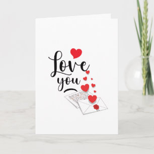 Love You Personalized Folded Card