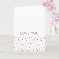 LOVE YOU Pink Polka Dots NAME Sweet Artisan 