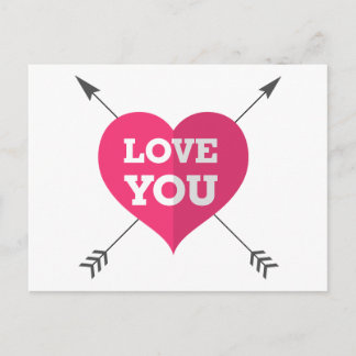 Love You Postcard