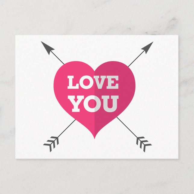 Love You Postcard (Front)