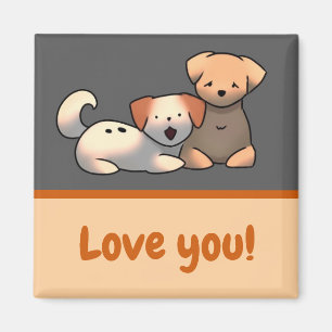Love You puppies Magnet