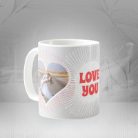 Love You Radiating Hearts Wedding Typography