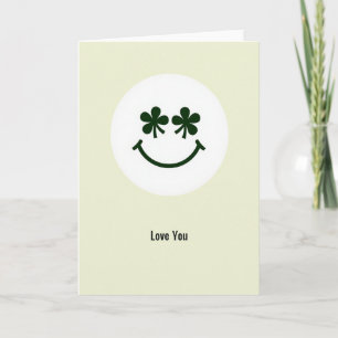 Love You Shamrock Smile Card