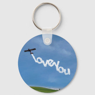 Love You Skywriting Key Ring