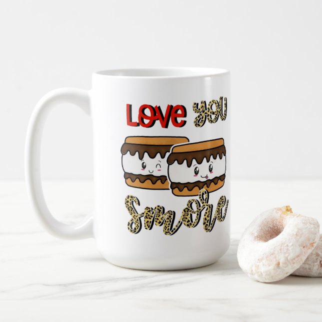 Love You S'mores Coffee Mug (With Donut)