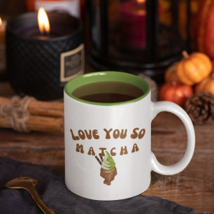 Love You So Matcha Two-Tone Coffee Mug