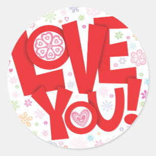 Love You! Stickers