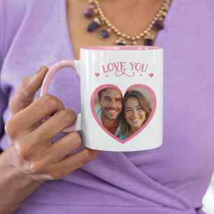 Love You Sweet Valentine's Day Photos & Message Mug