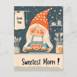 Love You, Sweetest Mom Design Postcard