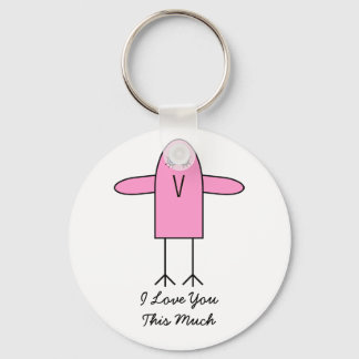 Love You This Much Key Ring