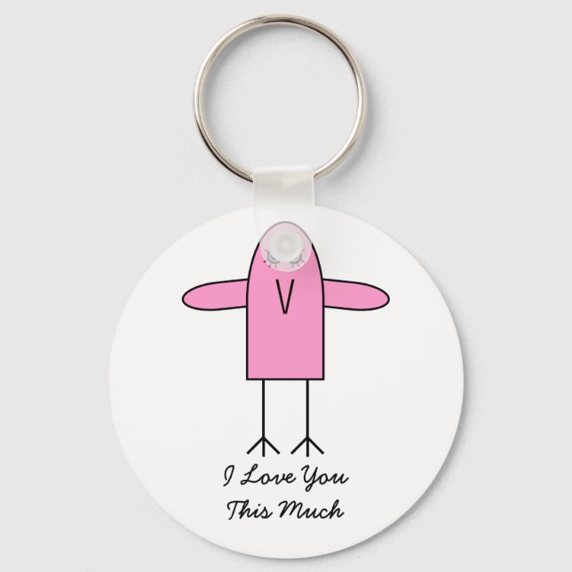 Love You This Much Key Ring (Front)
