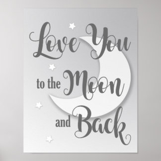 Love You to the Moon and Back Art Print 1 of 3