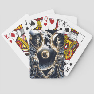 Love You to the Moon and Back Astronauts Playing Cards