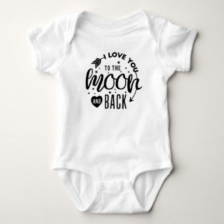 love you to the moon and back baby bodysuit