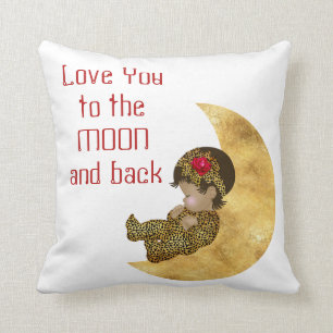 Love you to the Moon and Back Baby Pillow