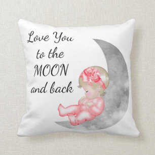 Love you to the Moon and Back Baby Pillow
