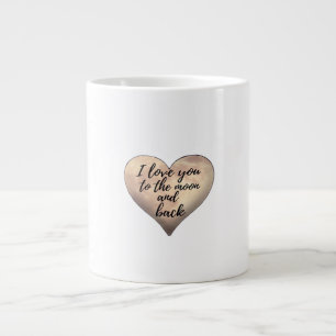 Love You To The Moon And Back Couple Moonlight Dre Large Coffee Mug
