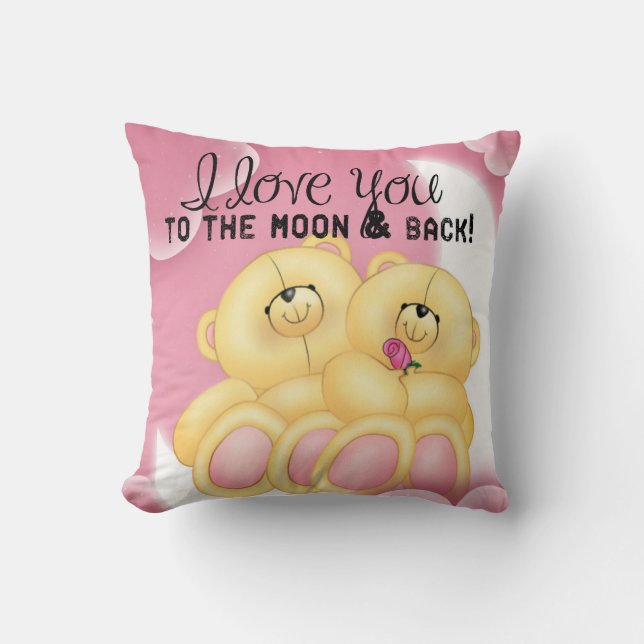 love you to the moon and back cushion (Front)