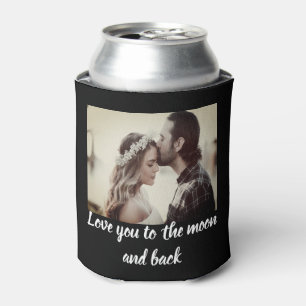 Love you to the moon and back Photo Personalised  Can Cooler
