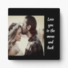 Love you to the moon and back Photo Plaque