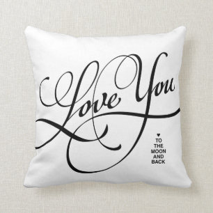 LOVE YOU TO THE MOON AND BACK PILLOW