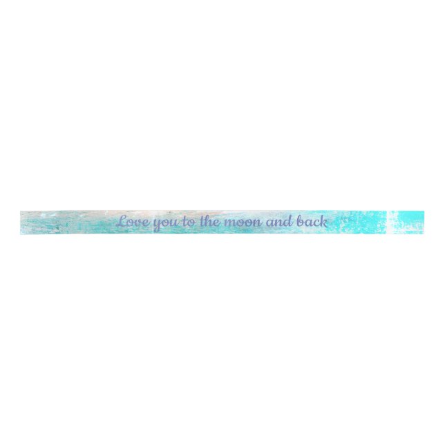 Love you to the moon and back ribbon satin ribbon (Front)