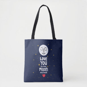 Love You to the Moon and Back Tote Bag