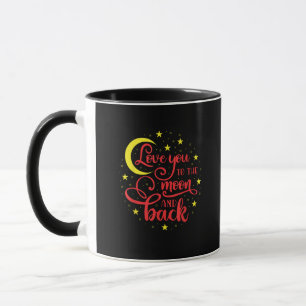 Love You To The Moon And Back Valentines Day Girlf Mug