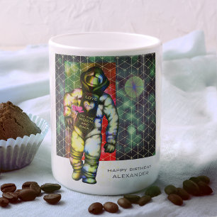 Love You to the Moon Astronaut Drawing Cool Space Coffee Mug