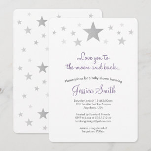 Love You to the Moon & Back Baby Shower Invitation