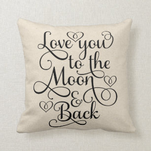 Love You To The Moon & Back Cushion