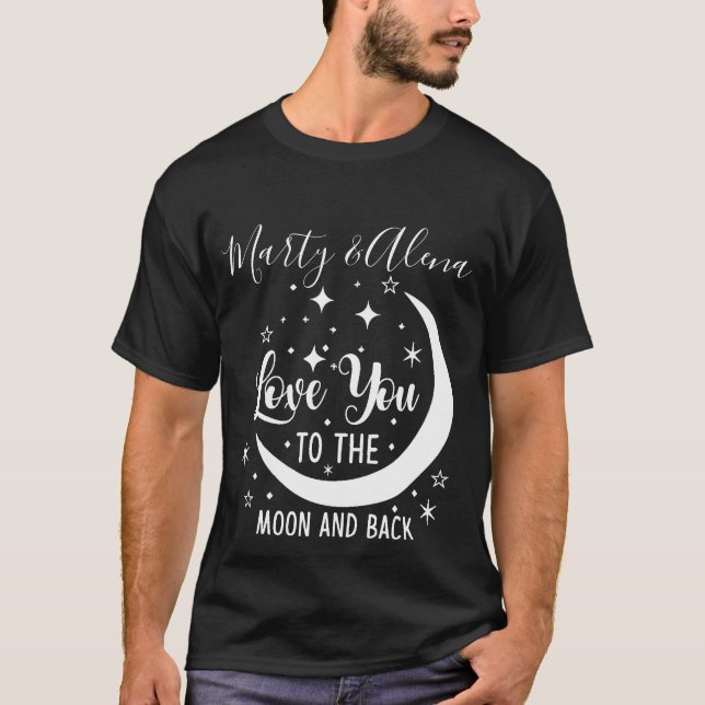 Love You to the Moon Customisable Name T-Shirt (Front)