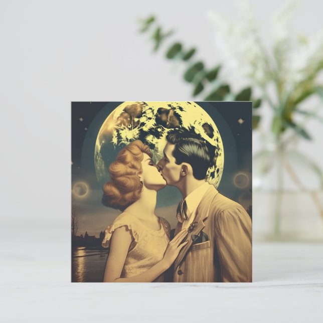 Love you to the moon, travel poster customisable (Standing Front)