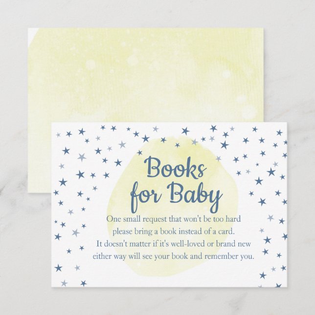 Love You to the Moon Yellow Books for Baby Insert (Front/Back)